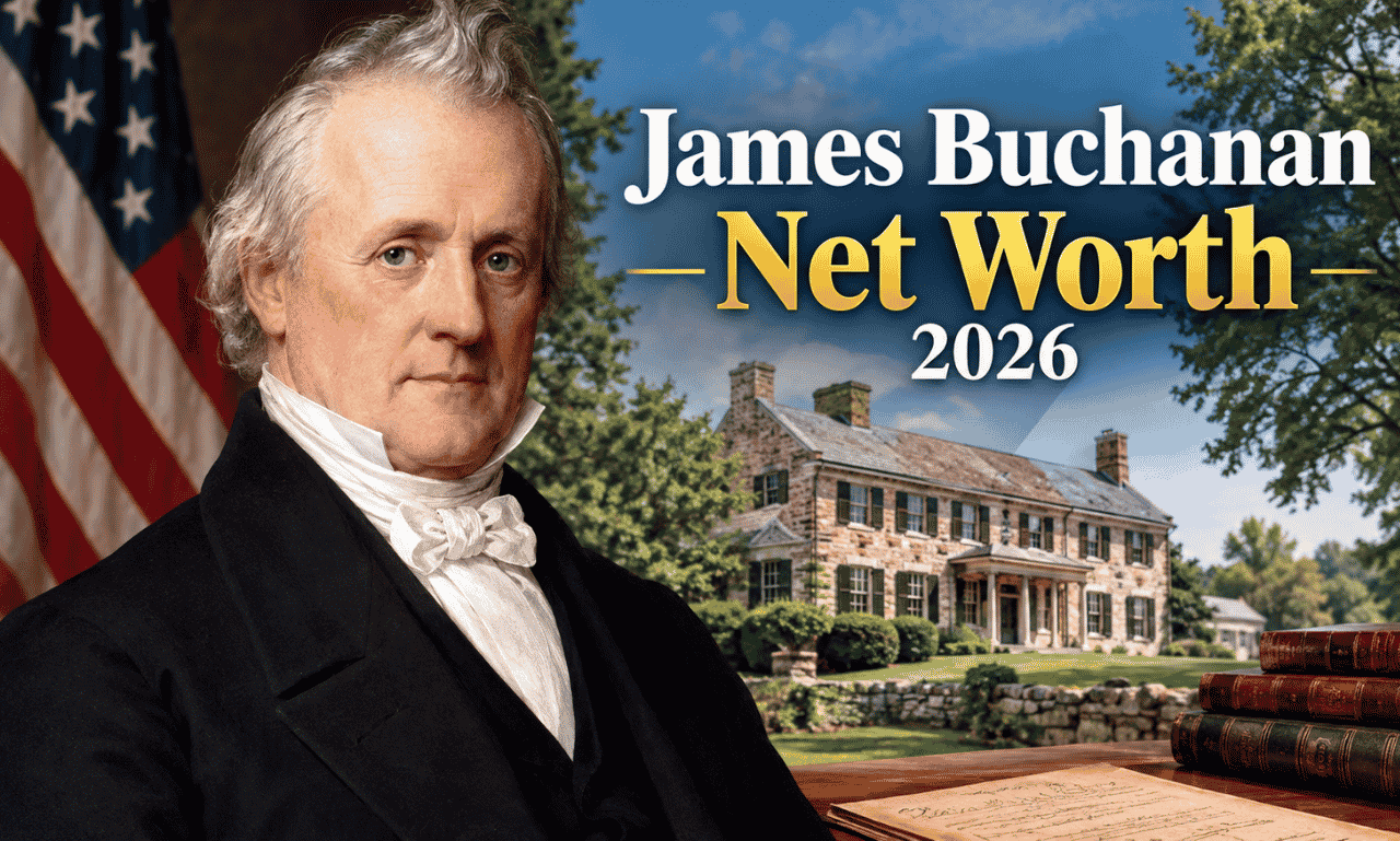 James Buchanan net worth 2026 and portrait of the 15th U.S. president