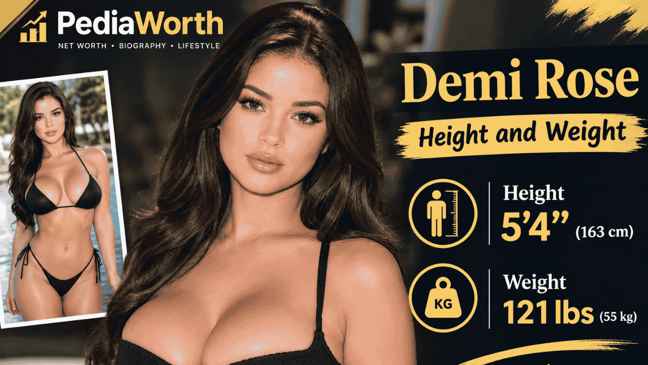 Demi Rose Mawby British model height and weight profile