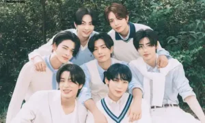 ENHYPEN members representing the group's net worth, music career, album sales, and earnings in 2026