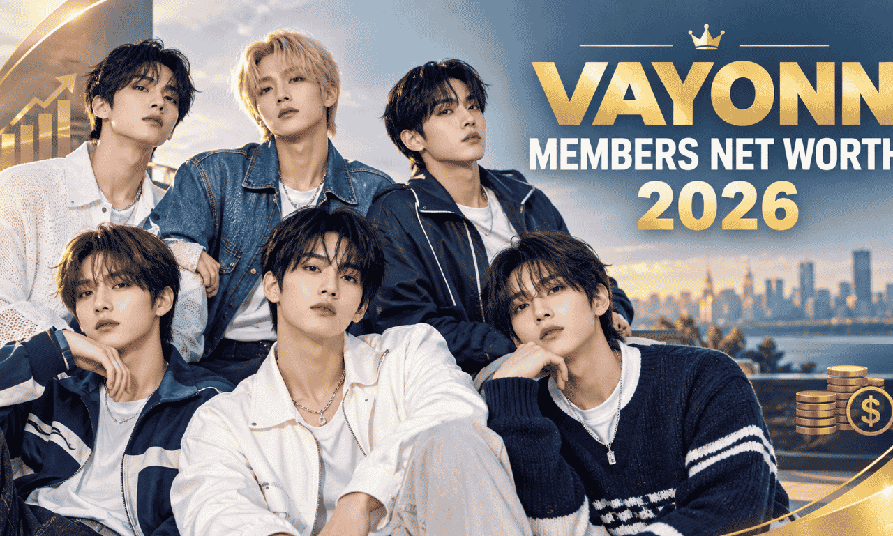 VAYONN members net worth 2026 featuring Masato, Sen, Ayang, Jinyu, Teru, and Mano